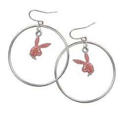 Boucles d'oreilles créoles Playboy