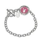 Bracelet Playboy médaillon rose