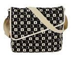 Sac messager Playboy Monogramme Noir/or